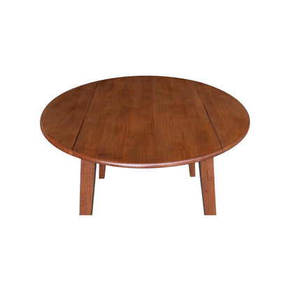 42" Round Dual Drop Leaf Table