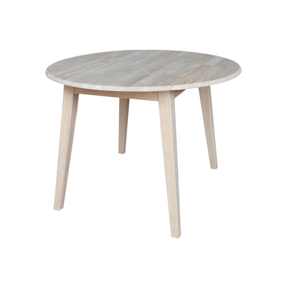 42" Round Dual Drop Leaf Table