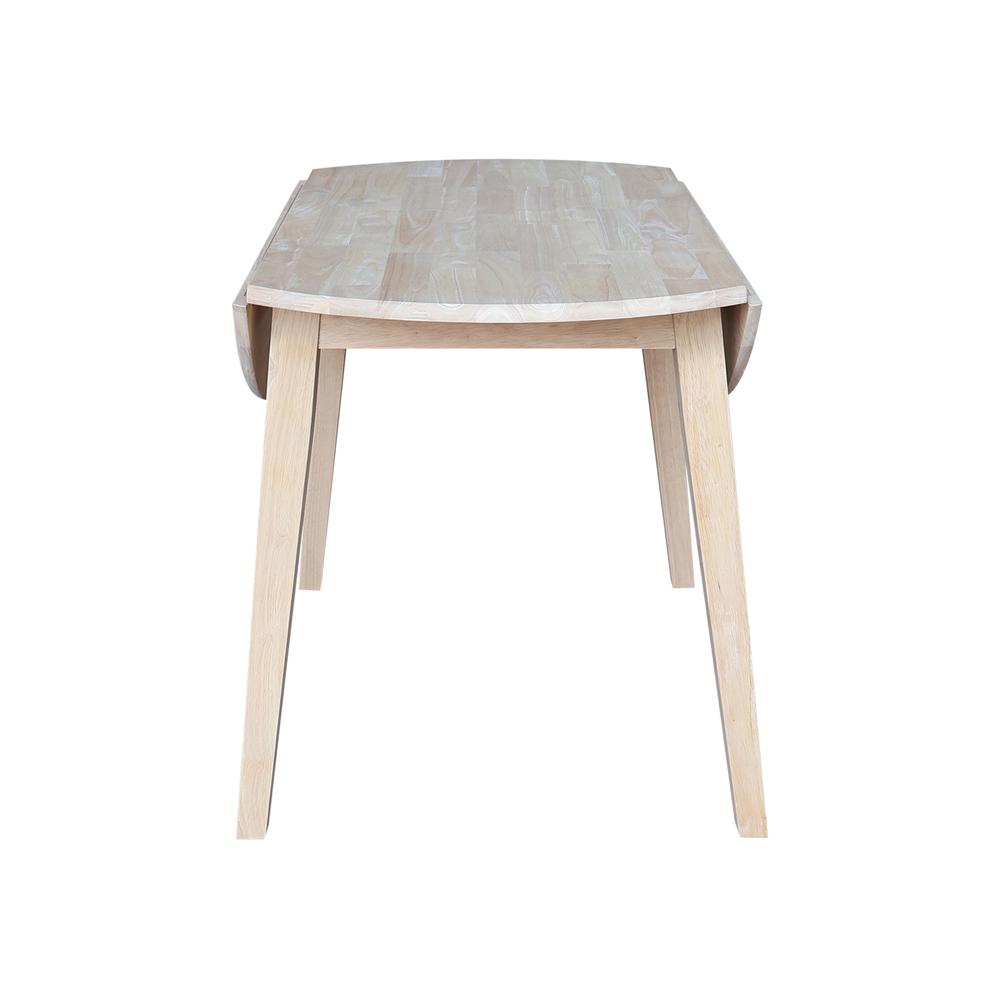 42" Round Dual Drop Leaf Table