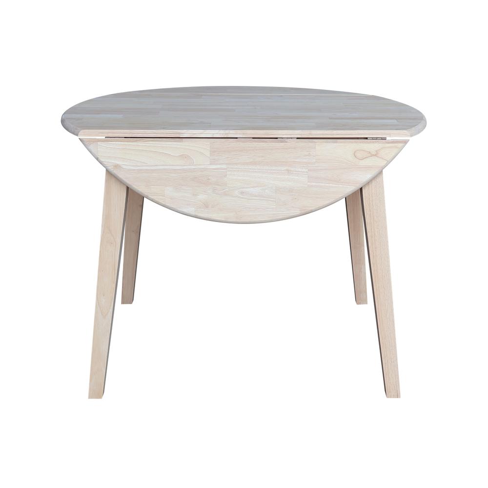 42" Round Dual Drop Leaf Table