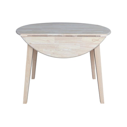 42" Round Dual Drop Leaf Table