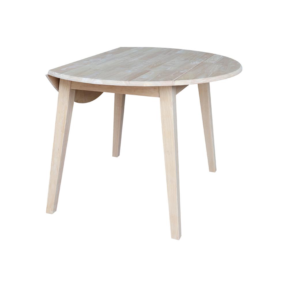 42" Round Dual Drop Leaf Table