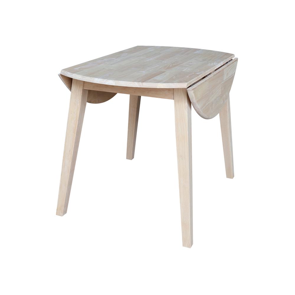 42" Round Dual Drop Leaf Table