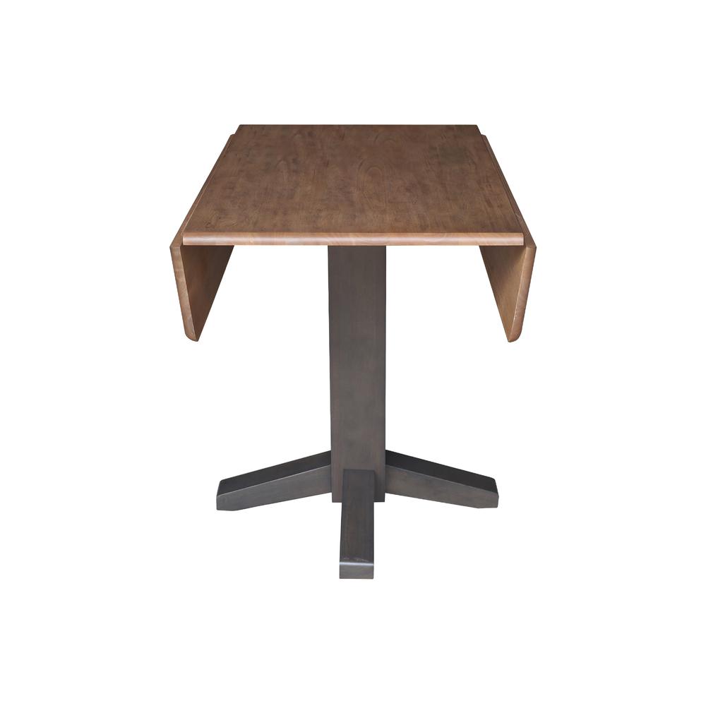 36" Square Dual drop leaf dining table