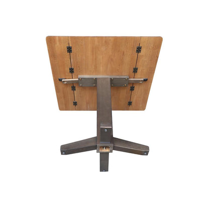 36" Square Dual drop leaf dining table