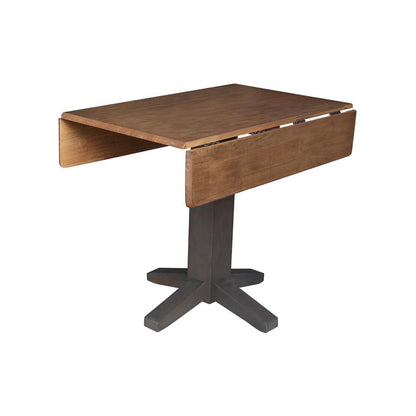 36" Square Dual drop leaf dining table
