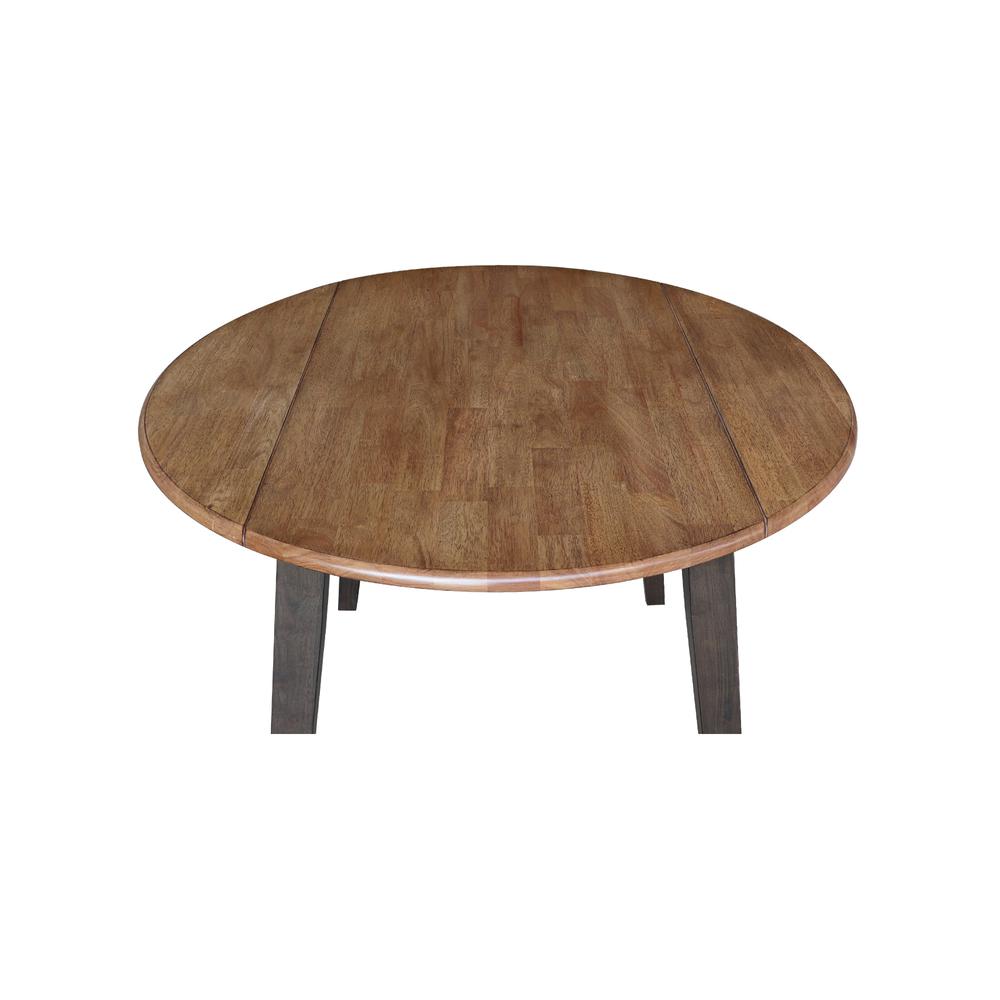 42" Round Dual Drop Leaf Table