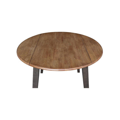 42" Round Dual Drop Leaf Table