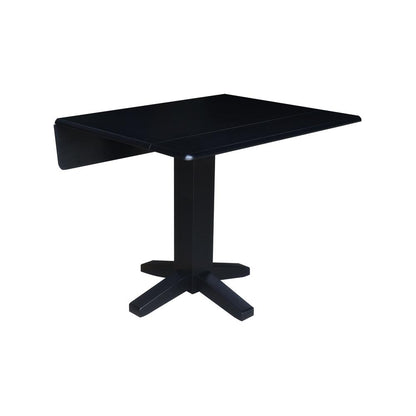 36" Square Dual drop leaf dining table