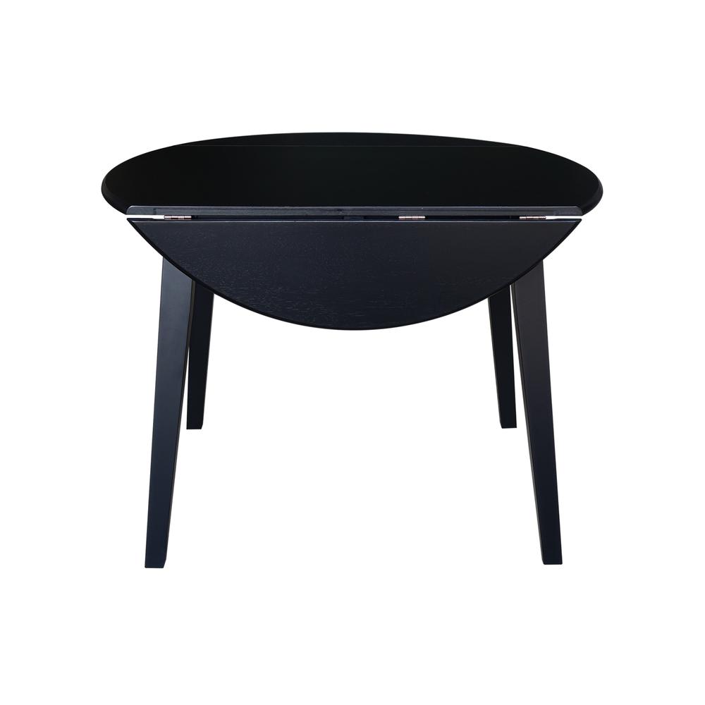 42" Round Dual Drop Leaf Table