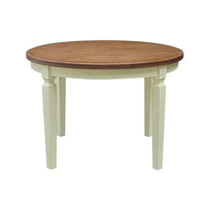 44 x 44 in. Round Top Dining Table in Hickory/Shell