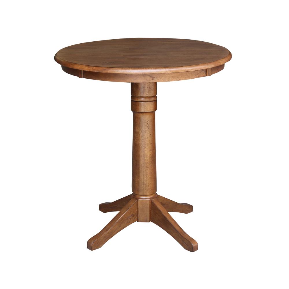 30" Round Top Pedestal Table - 35.9" Height