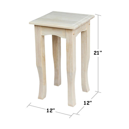 21" High Tea Table , Unfinished