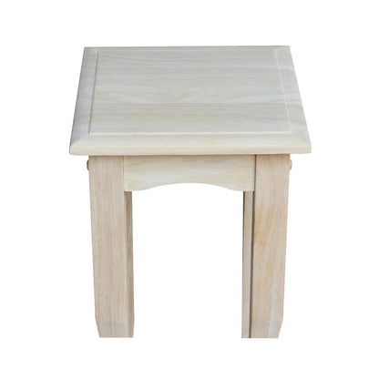 21" High Tea Table , Unfinished