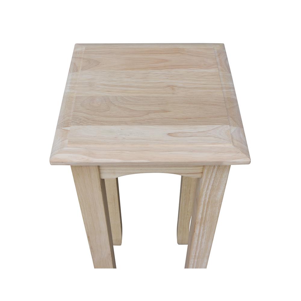 30" High Tea Table , Unfinished