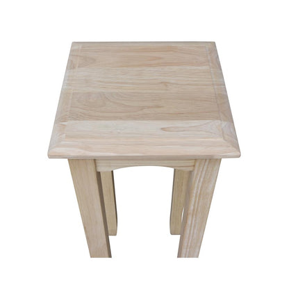 30" High Tea Table , Unfinished
