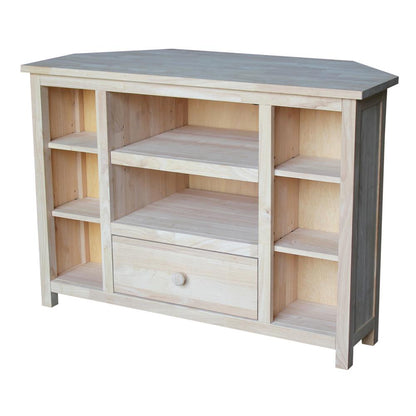 Corner Entertainment / TV Stand, Unfinished