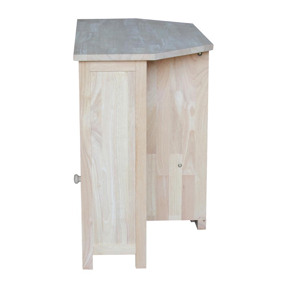 Corner Entertainment / TV Stand, Unfinished