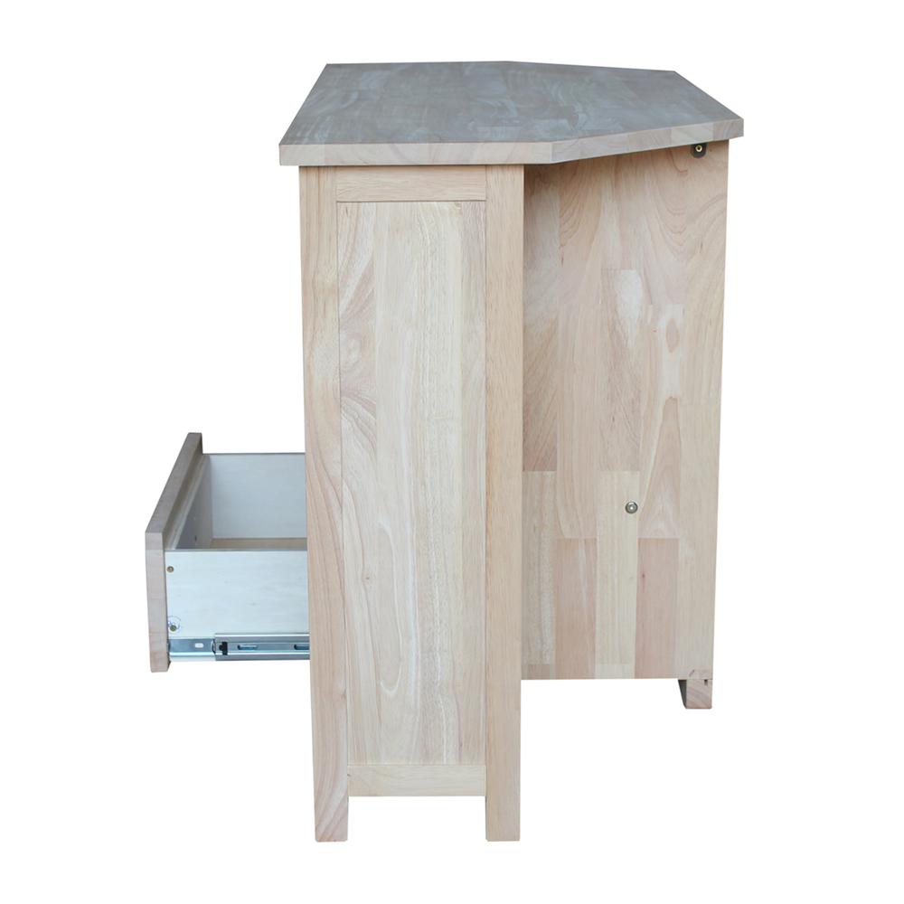 Corner Entertainment / TV Stand, Unfinished