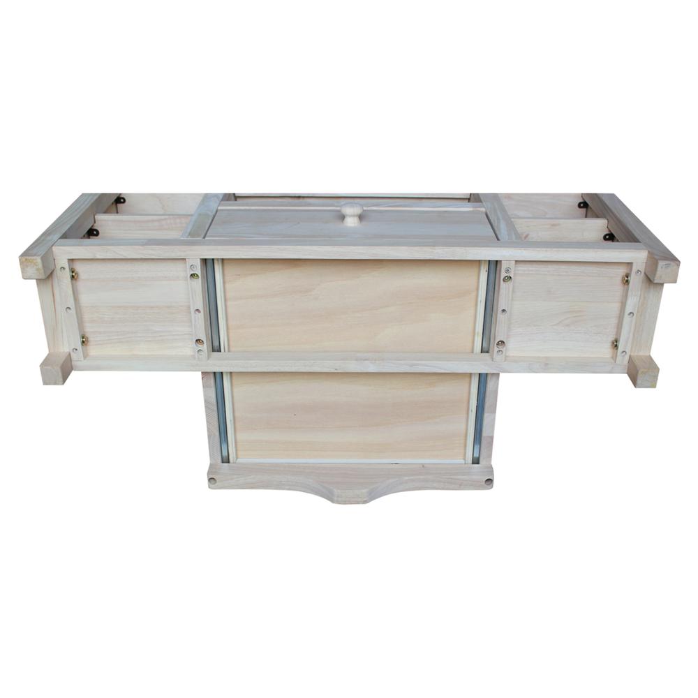 Corner Entertainment / TV Stand, Unfinished