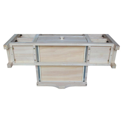 Corner Entertainment / TV Stand, Unfinished