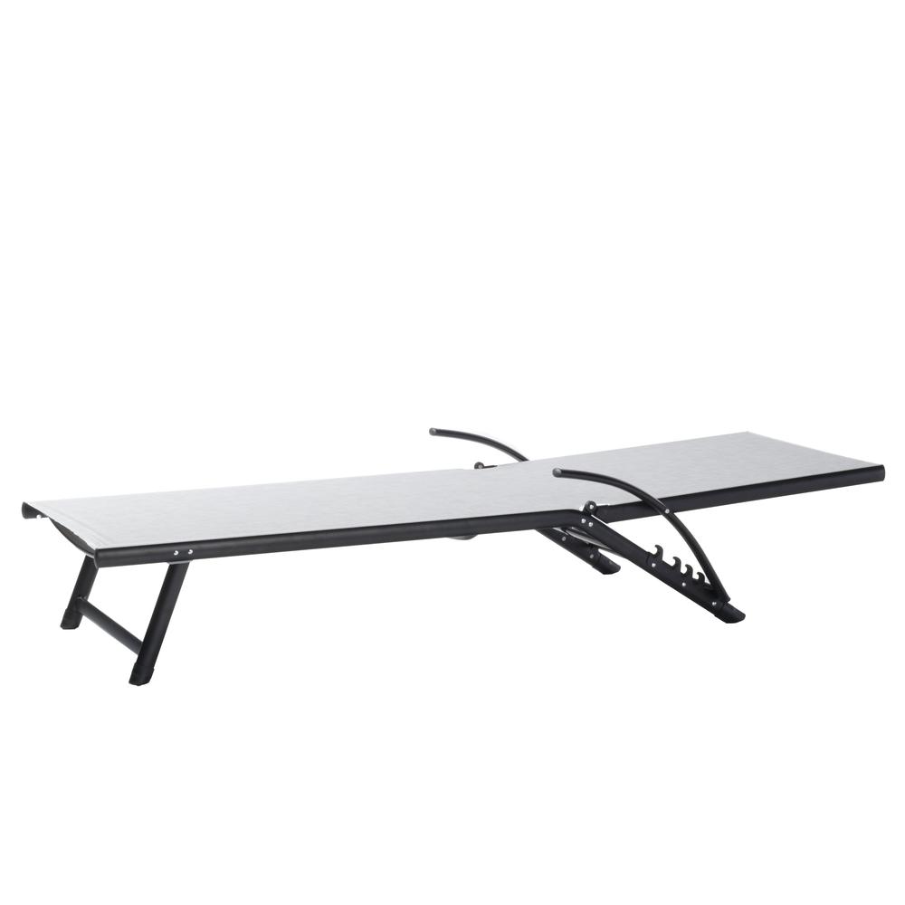 SET OF TWO Oceanview Stackable/Foldable Chaise Lounge- Soho Black