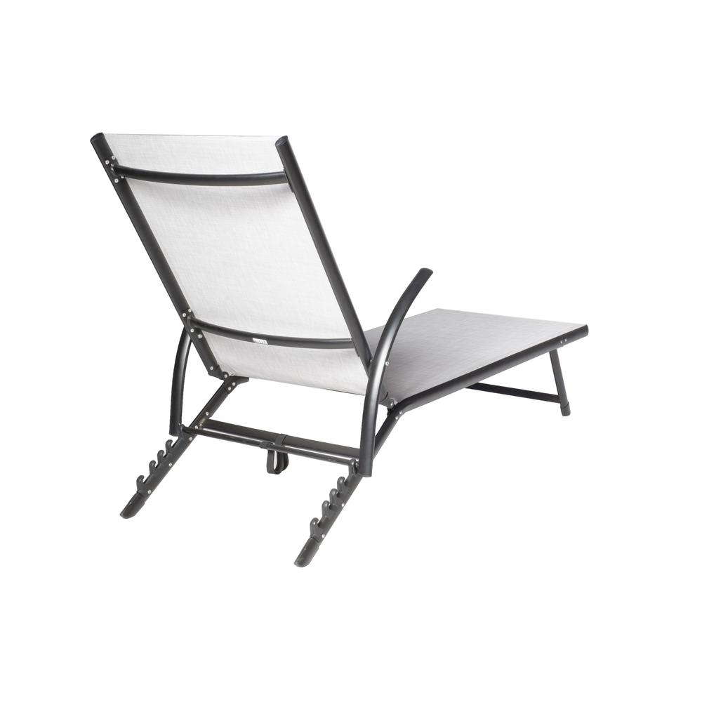 SET OF TWO Oceanview Stackable/Foldable Chaise Lounge- Soho Black