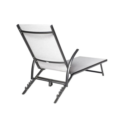 SET OF TWO Oceanview Stackable/Foldable Chaise Lounge- Soho Black