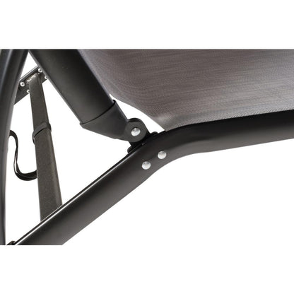 SET OF TWO Oceanview Stackable/Foldable Chaise Lounge- Soho Black