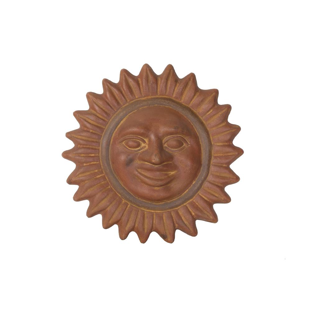 Sol Sun Face- 14"W- Dark Copper