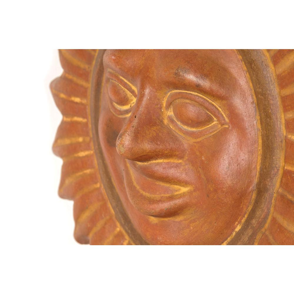 Sol Sun Face- 14"W- Dark Copper