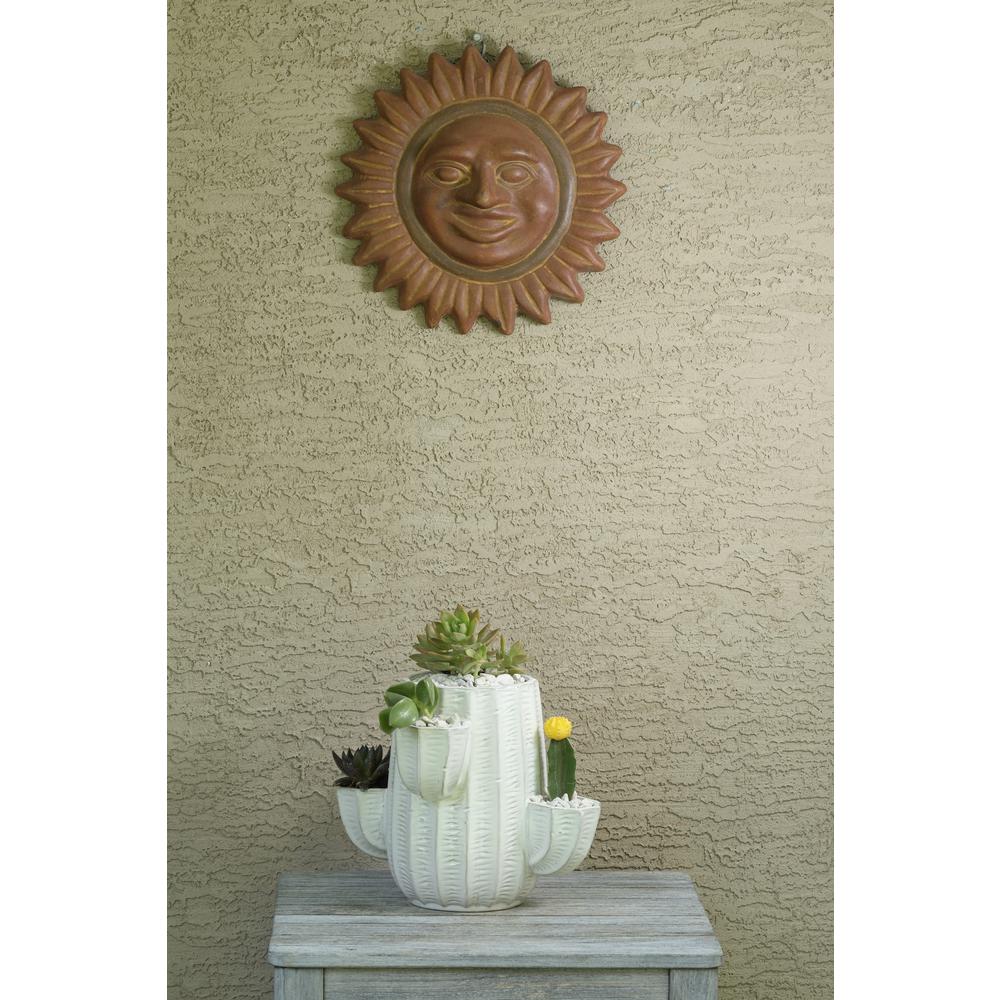 Sol Sun Face- 14"W- Dark Copper