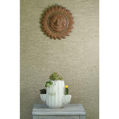 Sol Sun Face- 14"W- Dark Copper