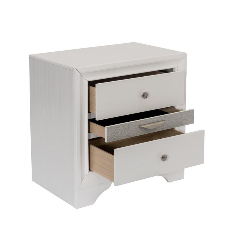 Catherine White Platform Queen Bed - White