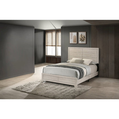 Queen Panel Bed  Rustic Gray Oak color