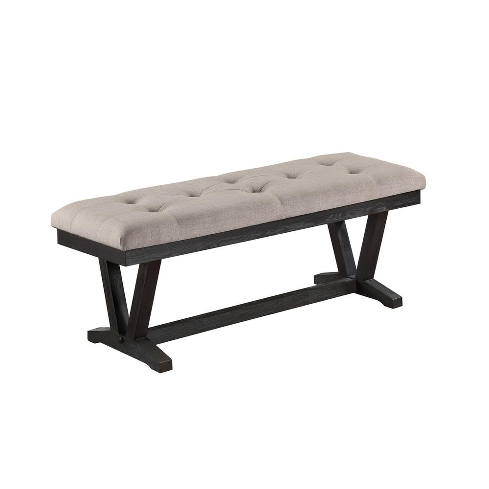 Dining Bench with Beige finish