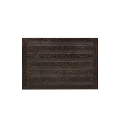 Classic Dining Table w/Storage in Rustic Dark Oak Finish