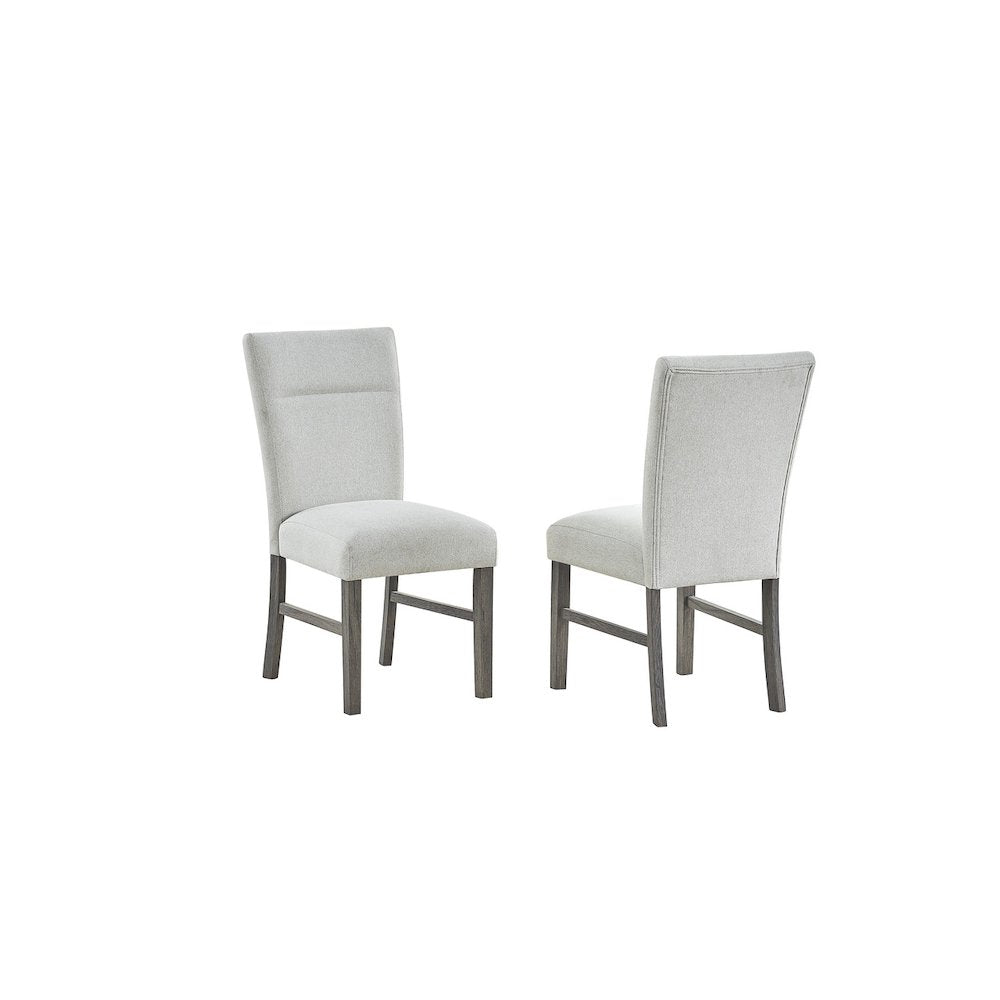 5pc Dining Set with 3D texture Paper with Gray Chairs
