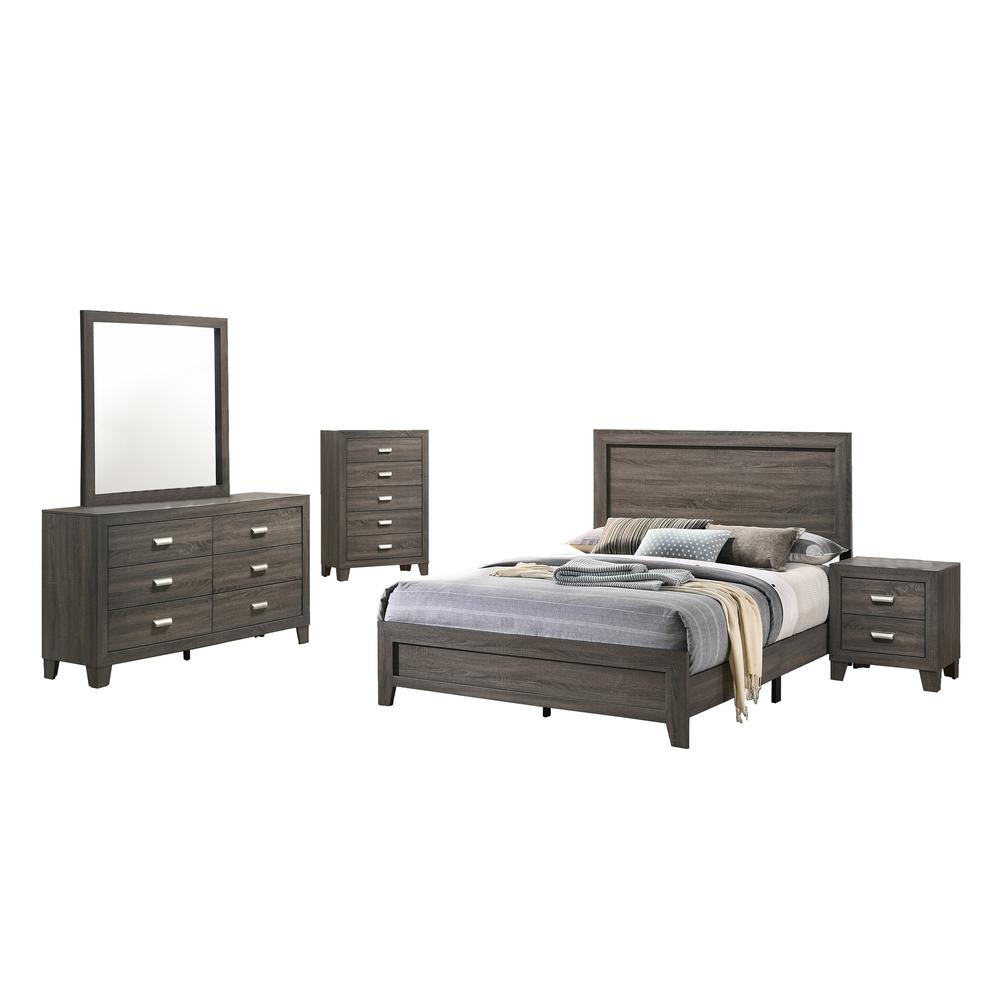 Anastasia 5 Piece Bedroom Set with Chest, California King
