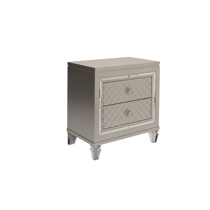 4 PC Set: 1 Bed, 1 Vanity Set, and 2 Nightstands