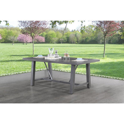 6-piece outdoor dining set with 4 side chairs and 1 dining bench