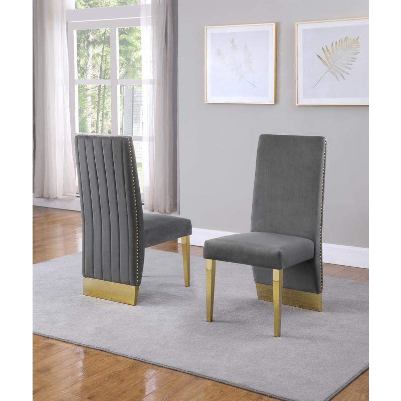 Contemporary 5pc Dining Set, Glass Dining Table