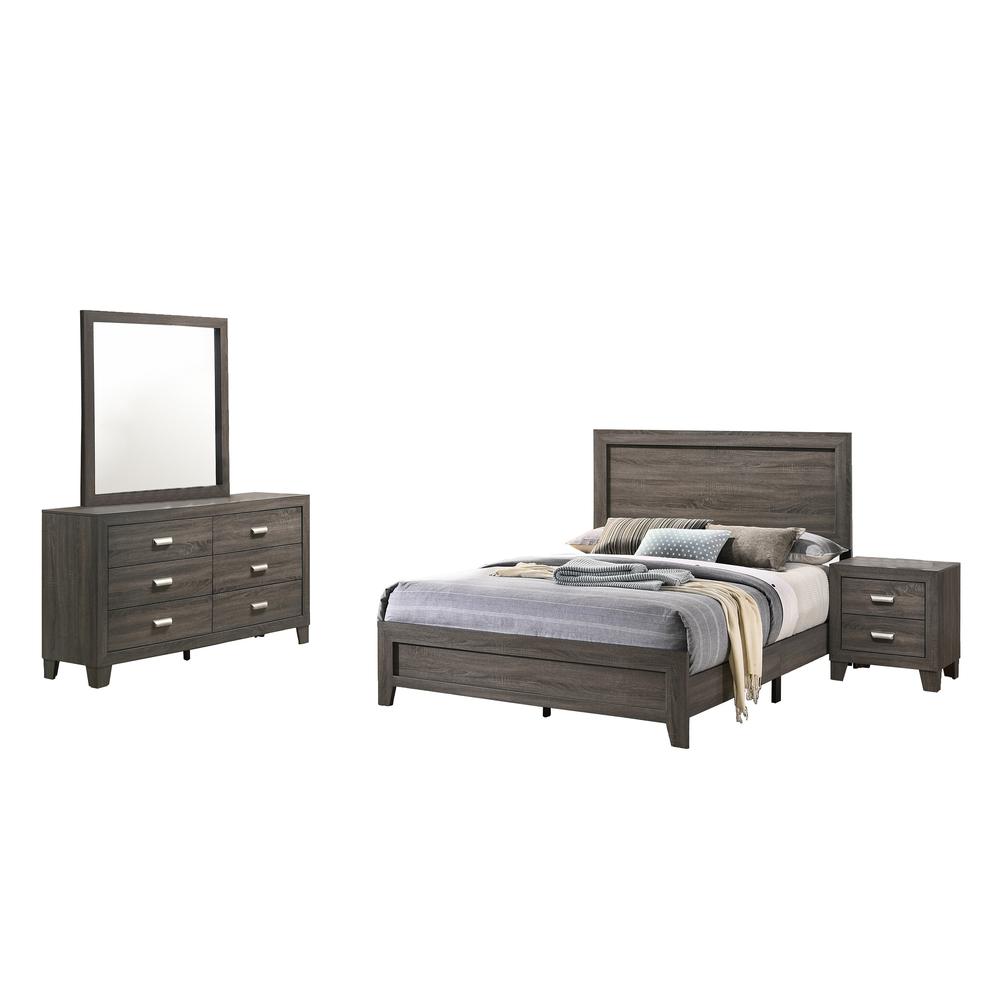 Anastasia 4 Piece Bedroom Set, Queen