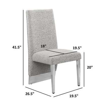 Luxe Cream boucle side chairs - Set of 2
