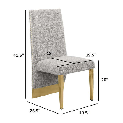 Luxe Cream boucle side chairs - Set of 2