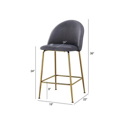 Cream counter height chairs (Set of 2)