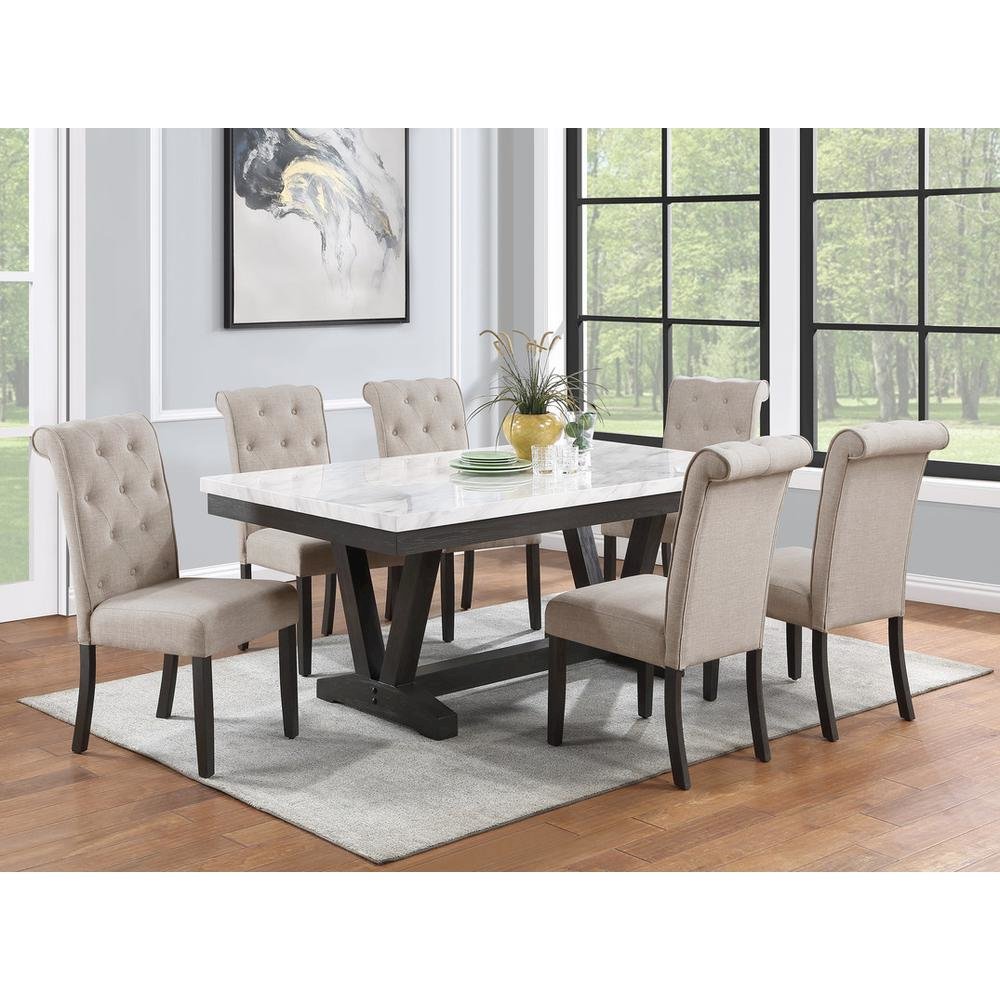 Dining Chairs, Set of 2, Beige
