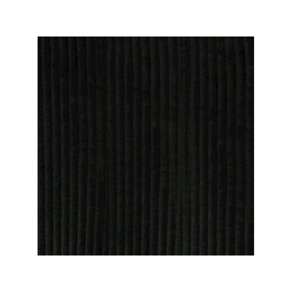 2 Piece Swivel Chair With Matching Ottoman In Black Velvet