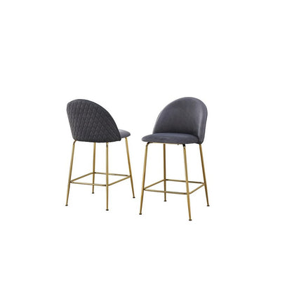 Dark grey counter height chairs (Set of 2)