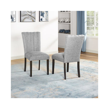 Dark grey dining side chairs (SET OF 2)